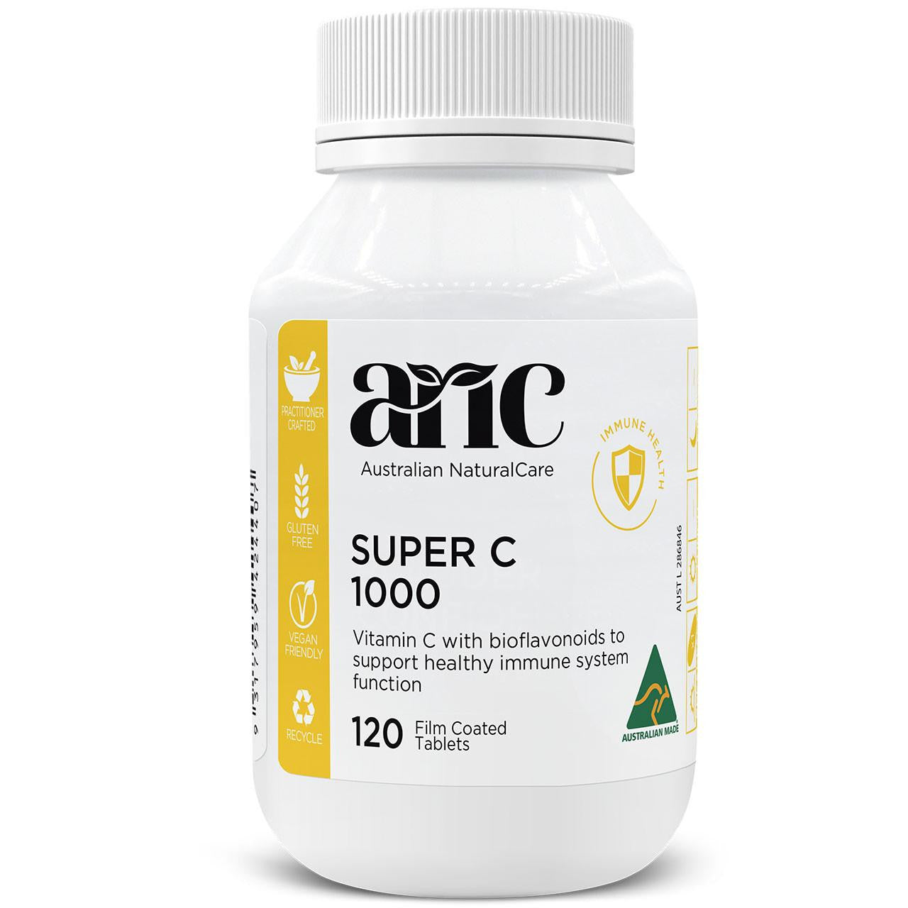 Super C 1000mg Supplement - 120 Tablets