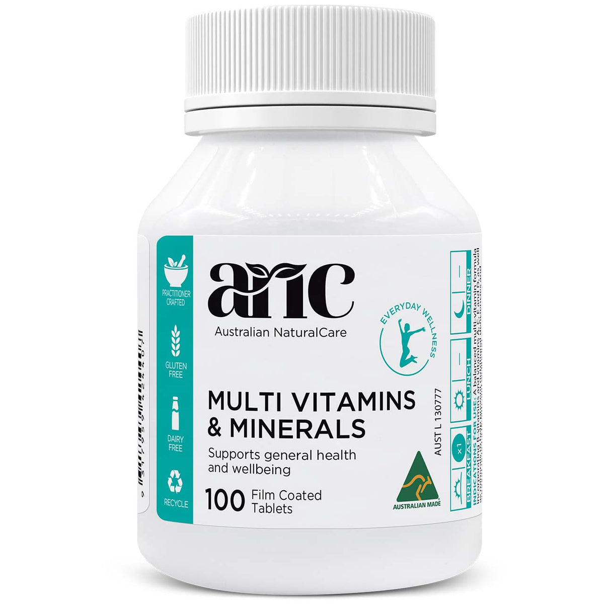 Multi Vitamins & Minerals 100 tabs