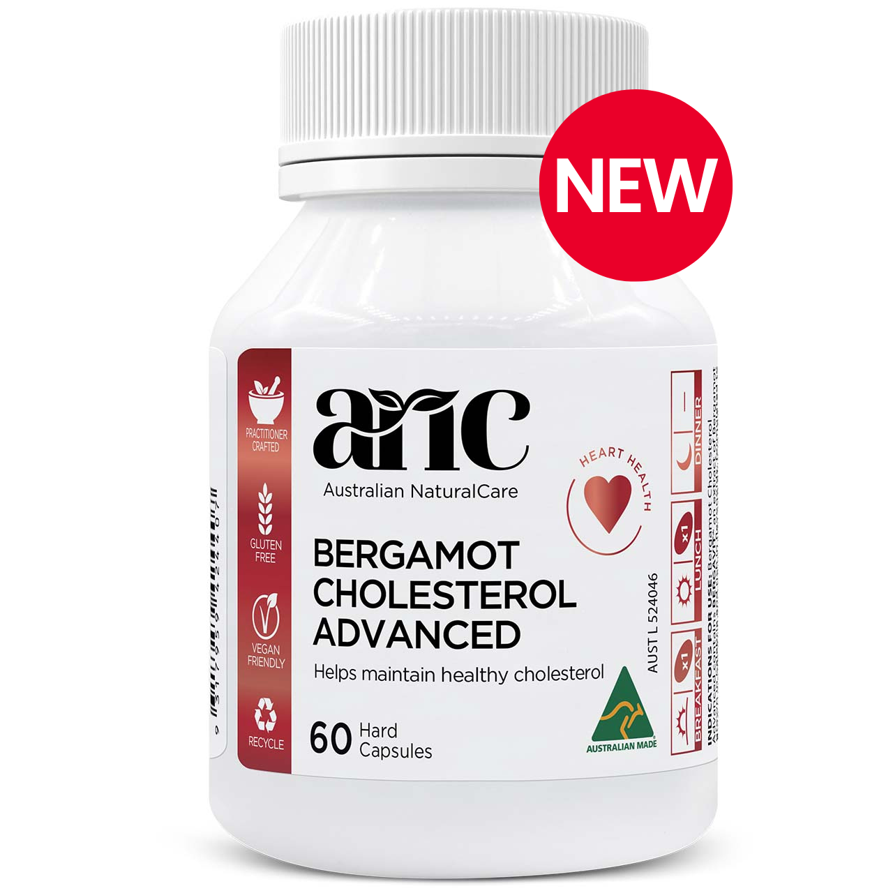 Bergamot Cholesterol Advanced 60 Hard Capsules