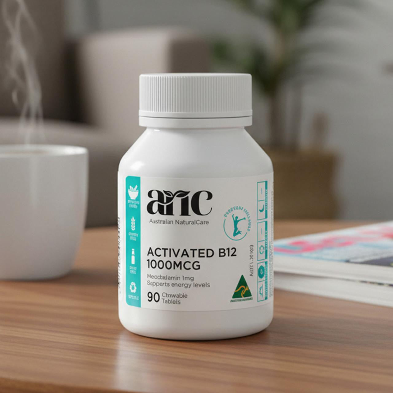 Australian NaturalCare Activated B12 1000mcg 90 tabs 