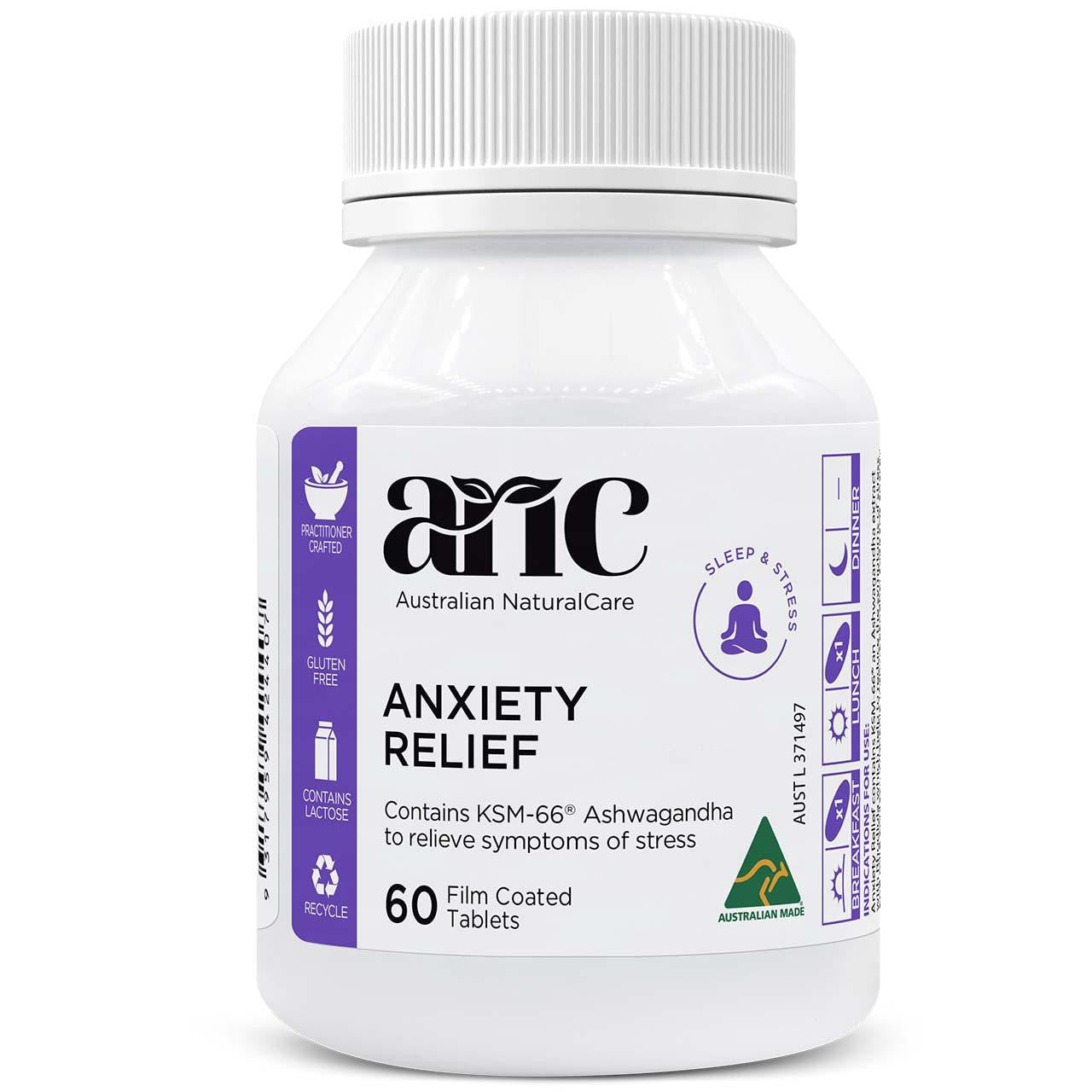 Australian NaturalCare Anxiety Relief 60 tabs 