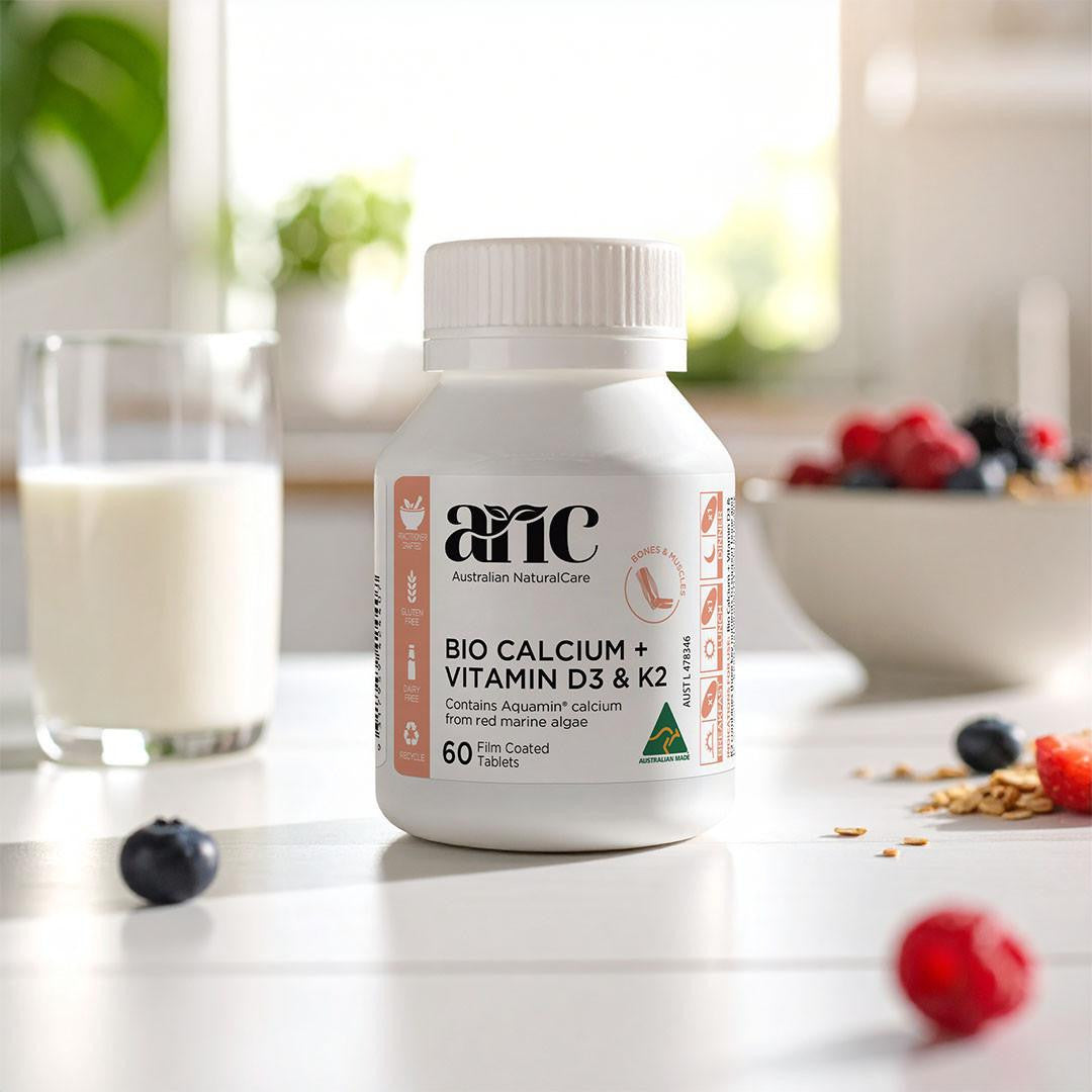 Australian NaturalCare Bio Calcium + Vitamin D3 & K2 60 tabs 
