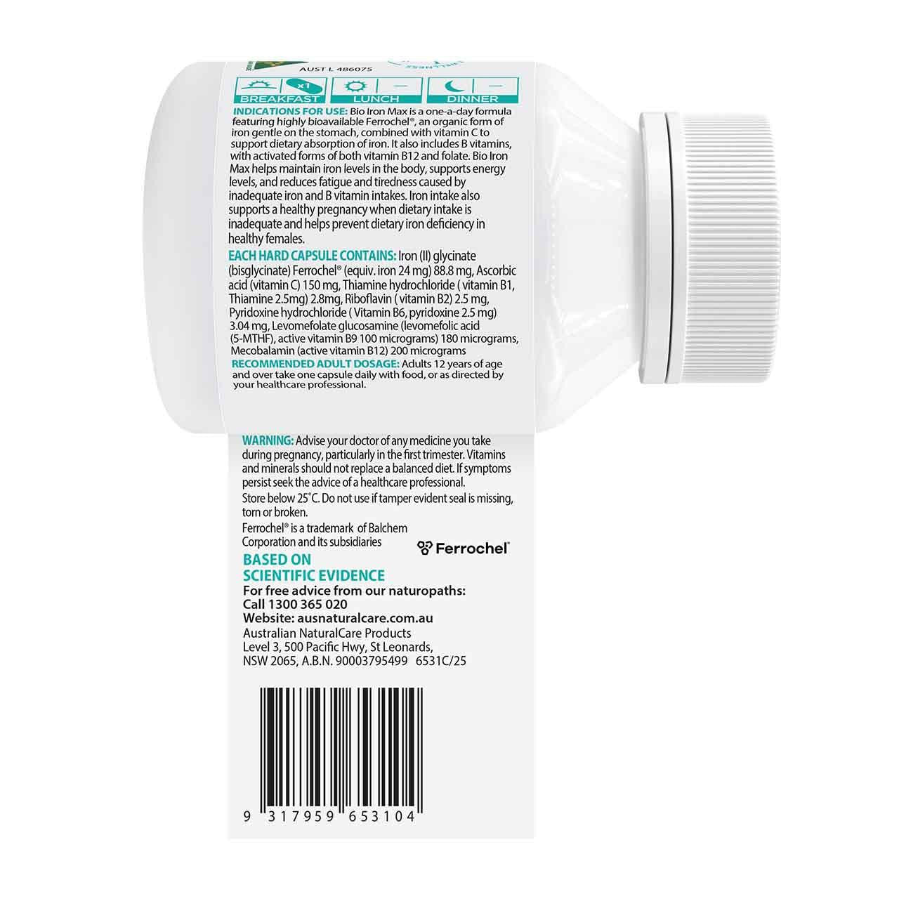Australian NaturalCare Bio Iron Max 