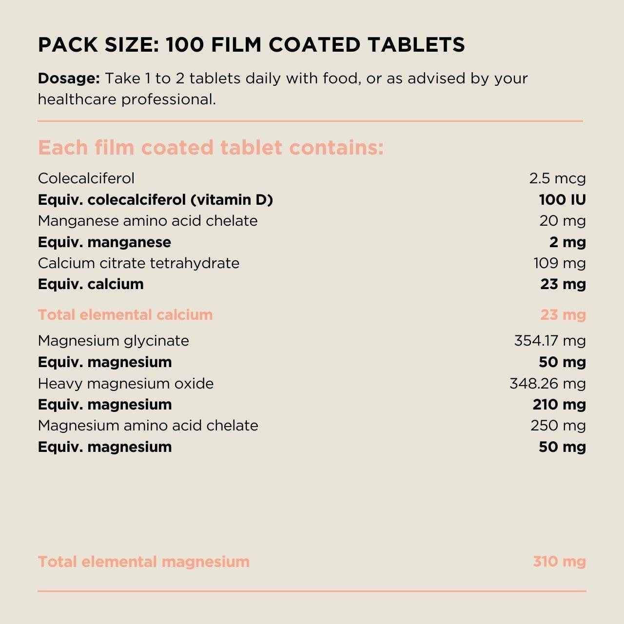 Australian NaturalCare Bio Magnesium + 100 tabs 