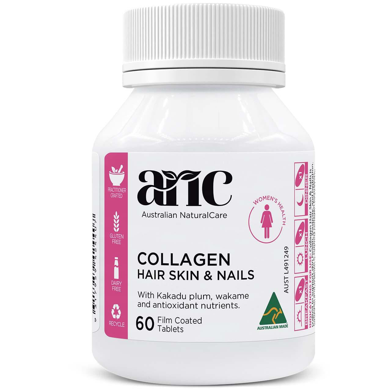 Australian NaturalCare Collagen Hair Skin & Nails 60 tabs 