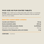 Australian NaturalCare Flexicare Glucosamine and Chondroitin 60 tabs 