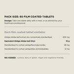 Australian NaturalCare Ginkgo 10,000mg One-A-Day 60 tabs 