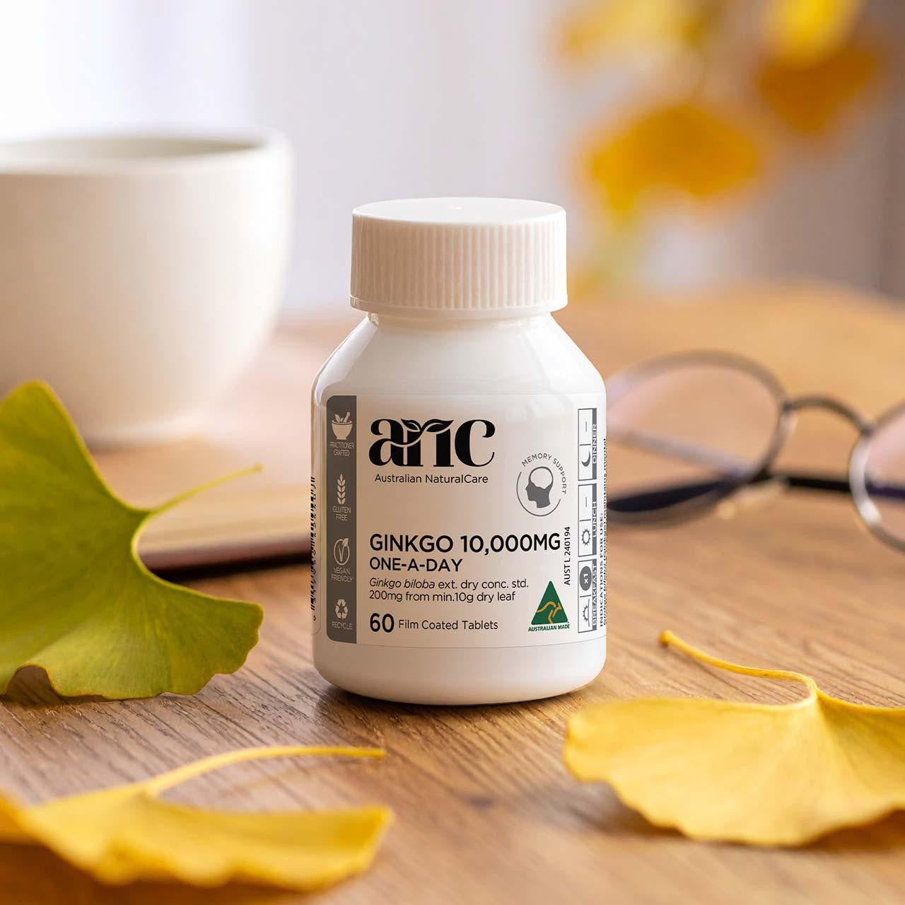 Australian NaturalCare Ginkgo 10,000mg One-A-Day 60 tabs 