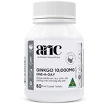 Australian NaturalCare Ginkgo 10,000mg One-A-Day 60 tabs 