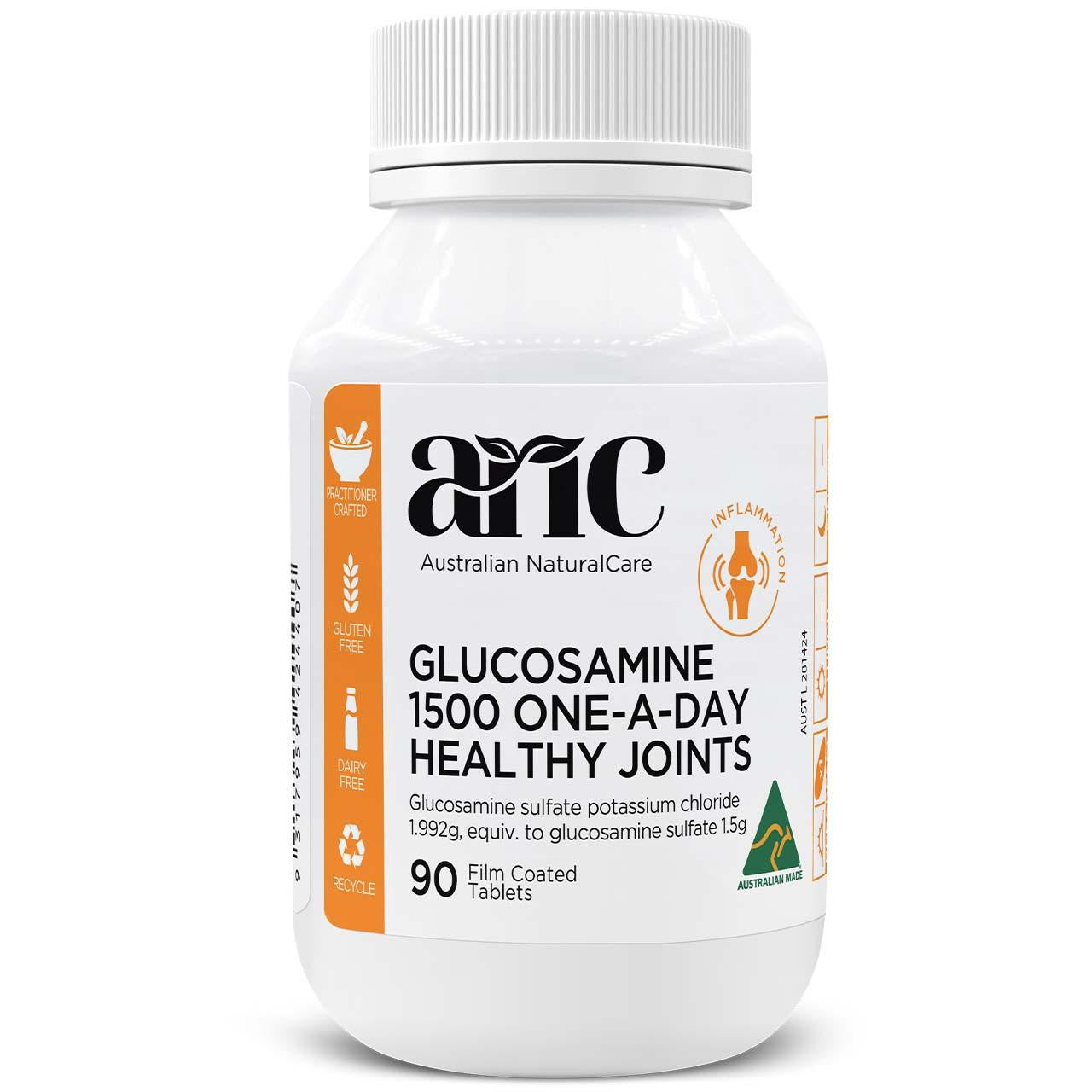 Australian NaturalCare Glucosamine 1500 One-A-Day Healthy Joints 90 tabs 
