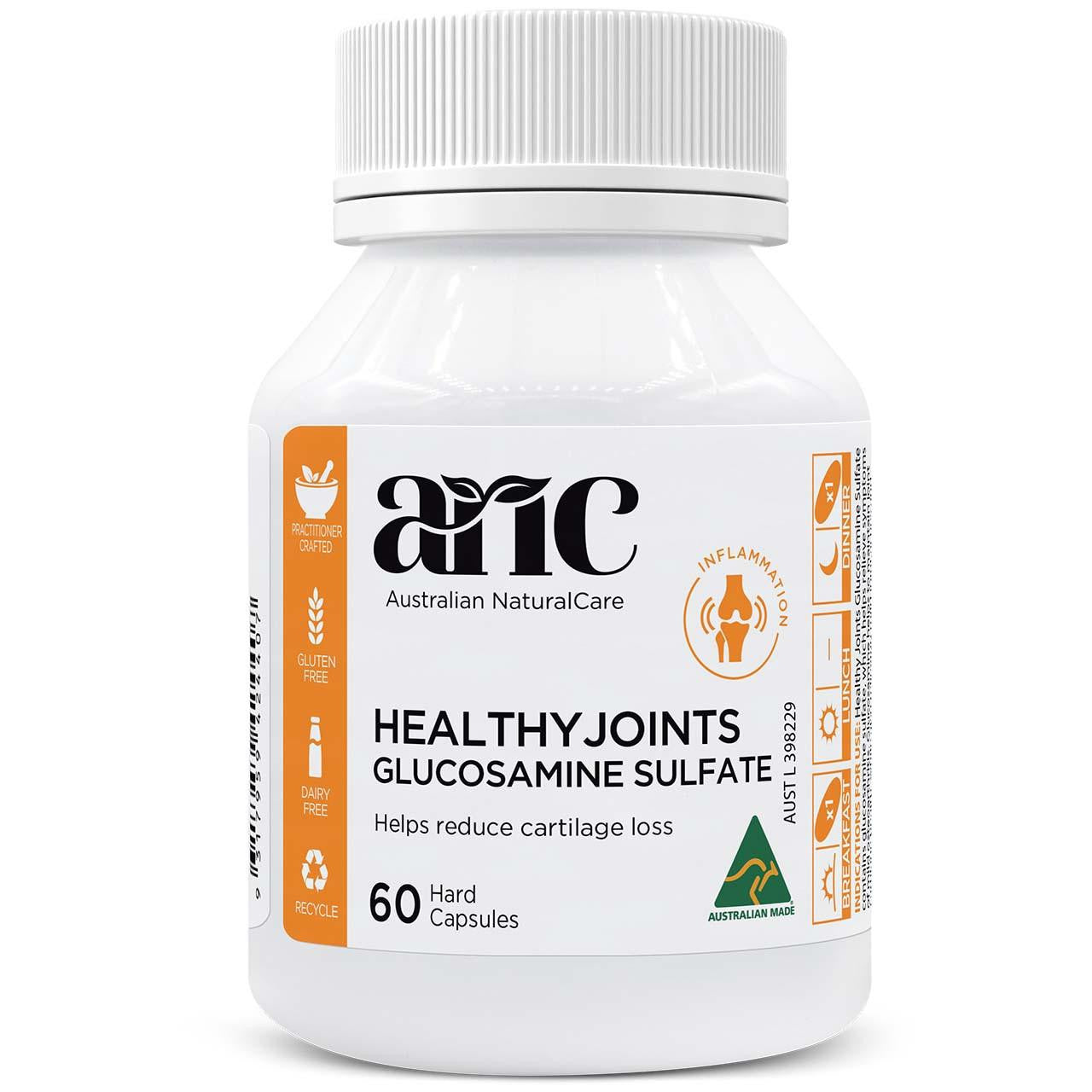 Australian NaturalCare Healthy Joints Glucosamine Sulfate 60 caps 
