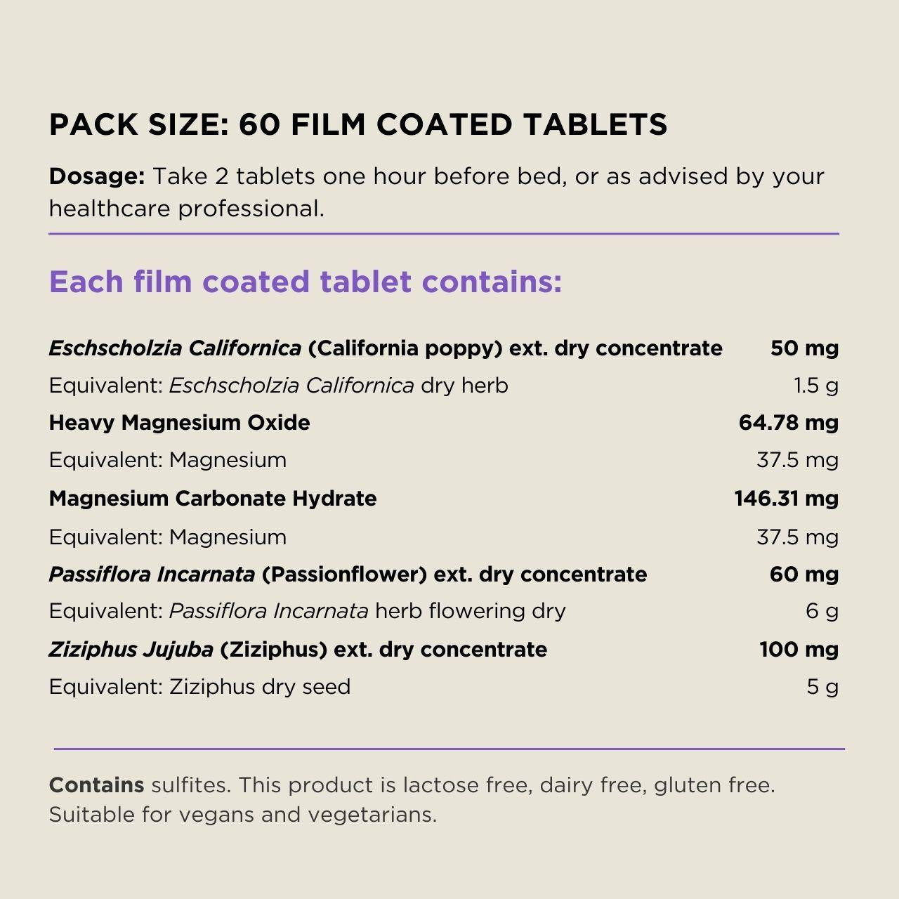 Australian NaturalCare Peaceful Sleep 60 tabs 