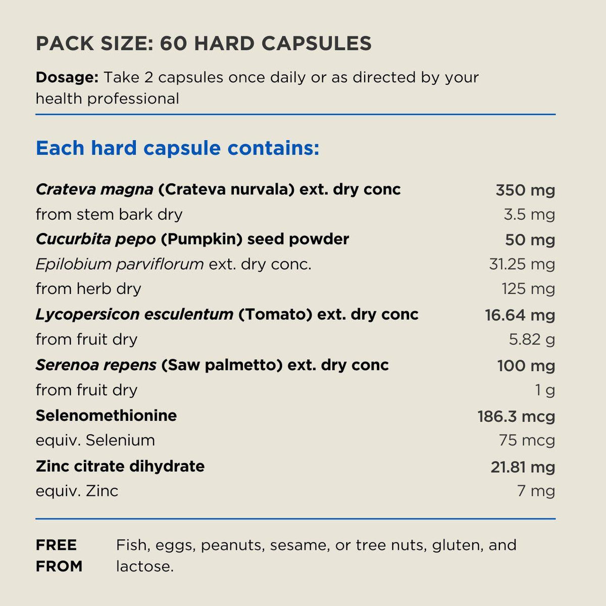 Australian NaturalCare Prostate Care Complete 60 caps 