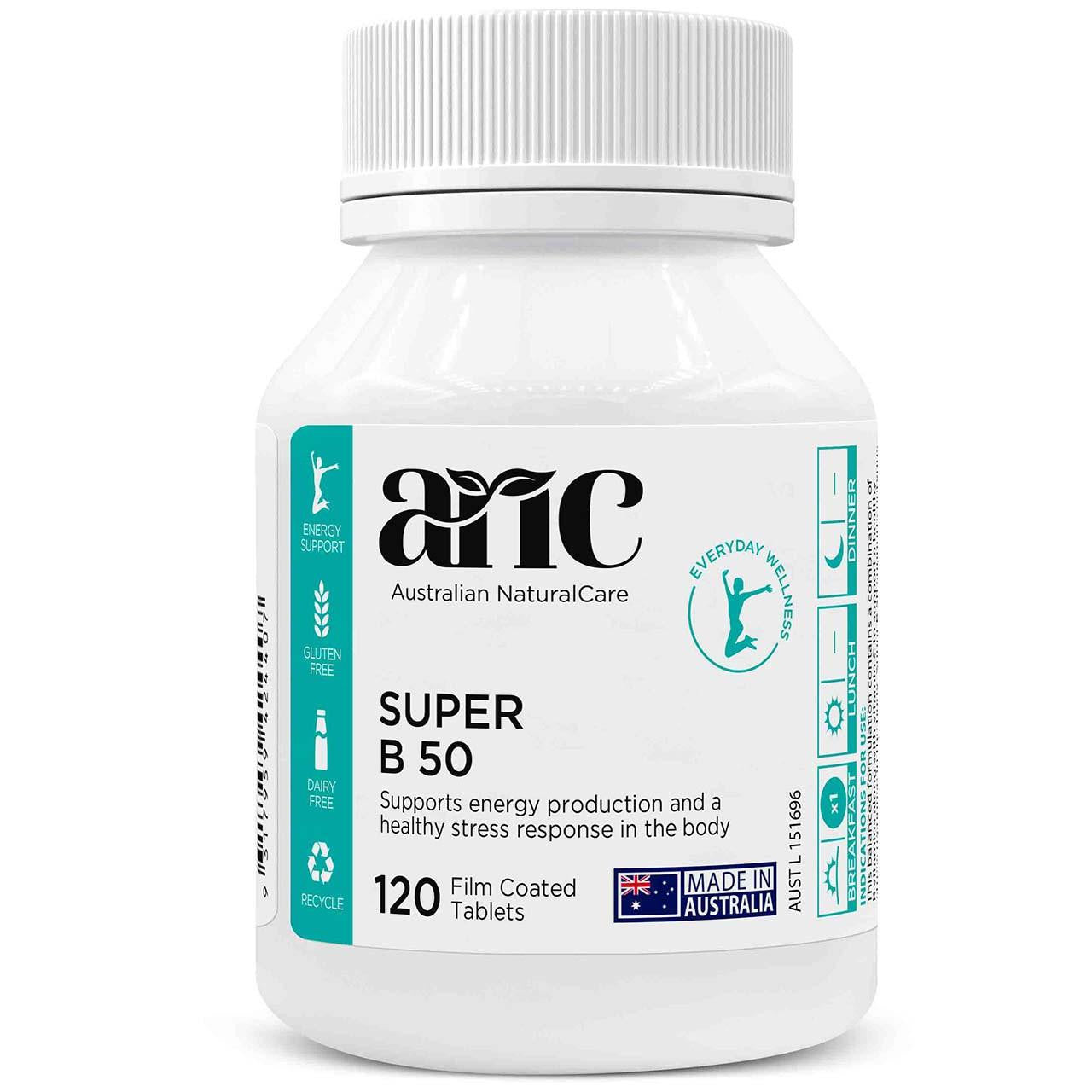 Australian NaturalCare Super B 50 120 tabs 