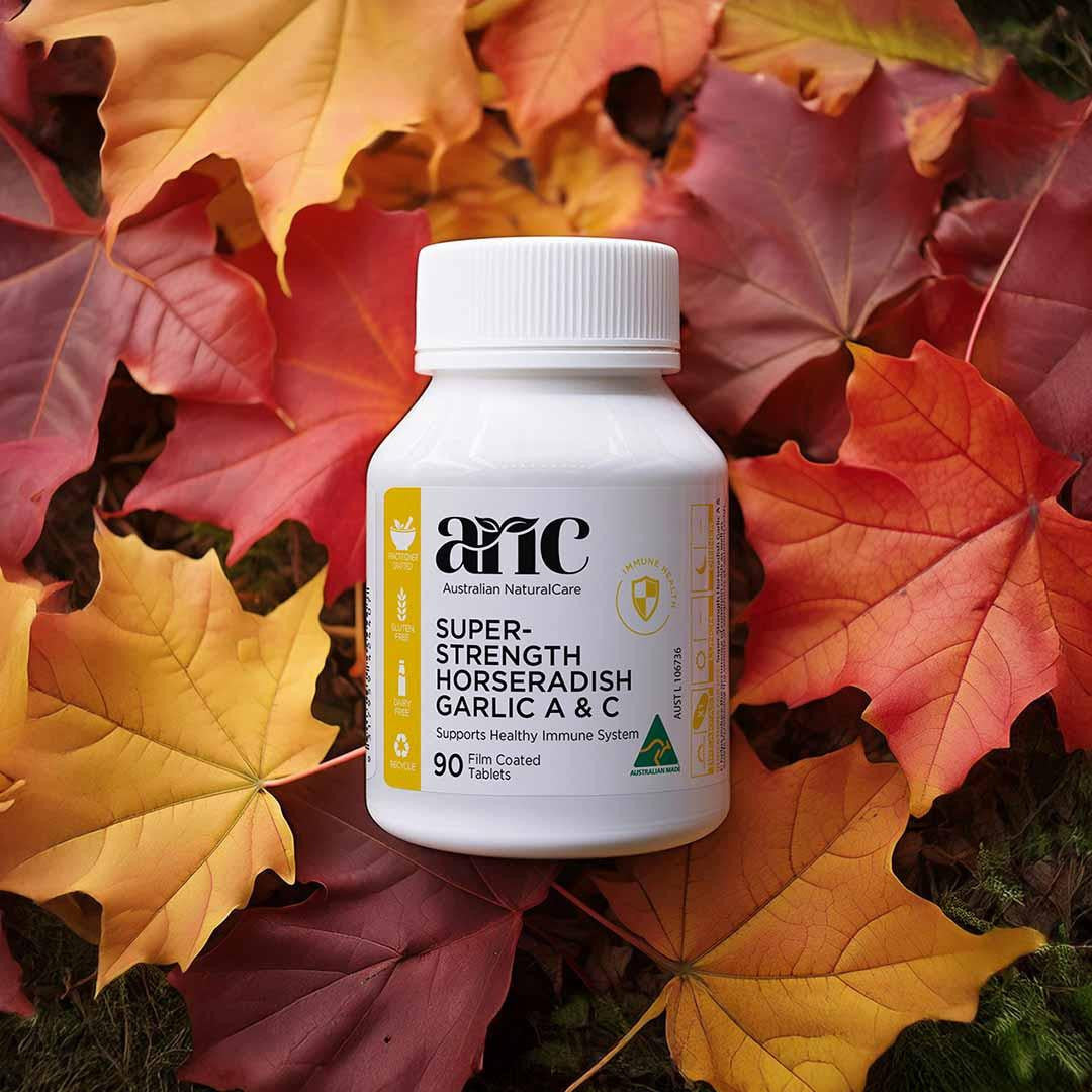 Australian NaturalCare Super-Strength Horseradish Garlic A & C 90 tabs 
