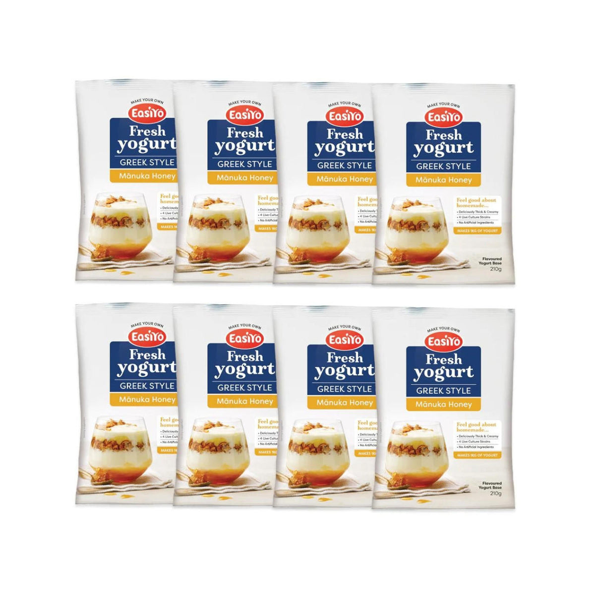  EasiYo Greek-Style Manuka Honey Yogurt Base 8 Pack 