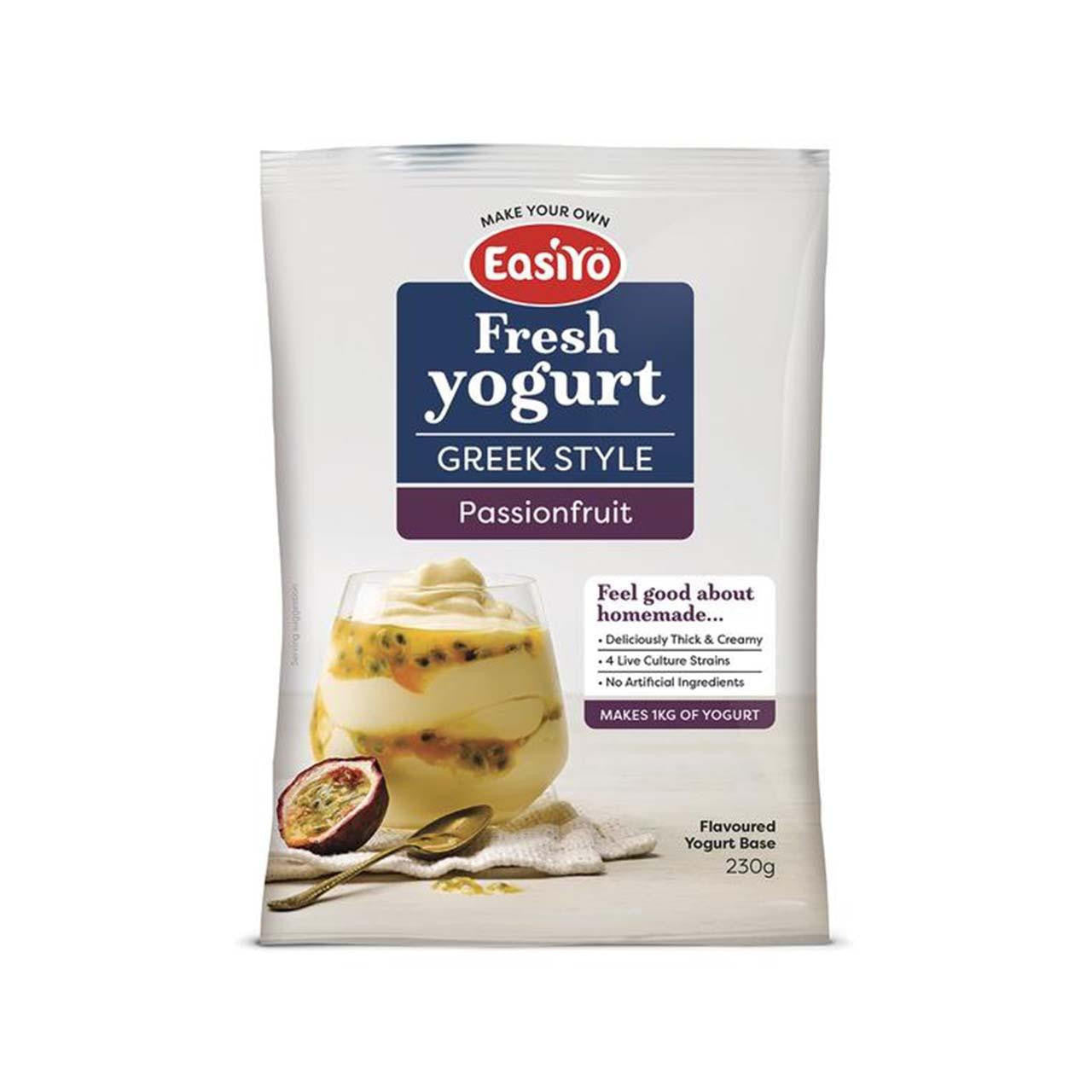 EasiYo Greek-Style Passionfruit Yogurt Base 8 Pack