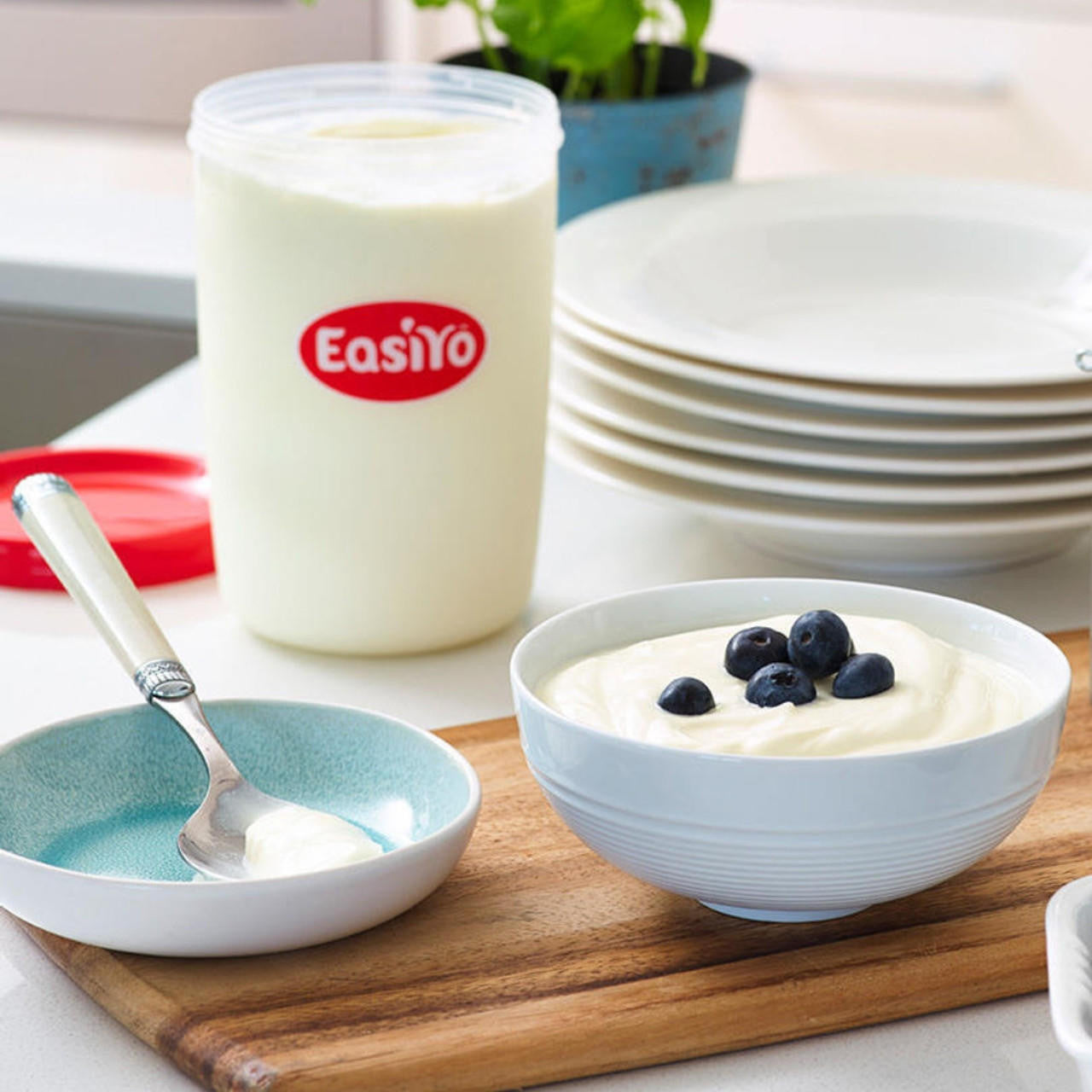  EasiYo Wellbeing Range Greek-Style Unsweetened Yogurt Base 8 Pack 